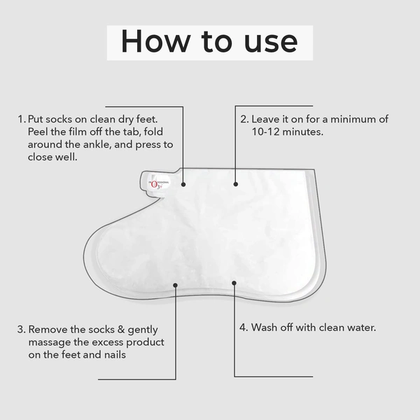 O3+ Professional O3+Pedi Bright Feet Mask Socks 40g