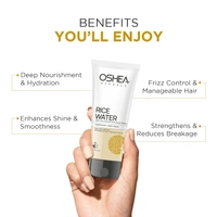 Oshea Herbals Rice Water Hair Conditioner 100 ml - Deep Nourishment & Hydration | Niacinamide & Avocado Butter for Soft, Shiny, Damage-Free Hair