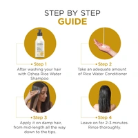 Oshea Herbals Rice Water Hair Conditioner 100 ml - Deep Nourishment & Hydration | Niacinamide & Avocado Butter for Soft, Shiny, Damage-Free Hair