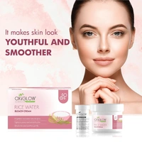 Oxygen Herbals Oxy Glow Herbals Rice Water Bleach Cream 300 gm | Skin Brightening & Hair Lightening | Rice Water Extract for Radiant Glow | Smooth Even Tone | Salon Results at Home