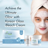 Oxygen Herbals Oxy Glow Oxygen Herbals Korean Glass Bleach Cream 50gm | Instant Skin Brightening & Facial Hair Lightening | Glass Skin Glow | Smooth Radiant Complexion | Salon Like Results at Home