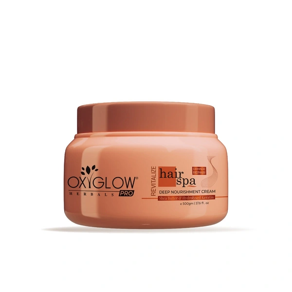 OxyGlow OXYGLOW HERBALS Hair Spa Pro with Deep Nourishment 250g | Strengthens Hair, Adds Shine, Reduces Damage & Dryness for Salon-Like Smooth Results