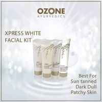 Ozone Xpress White Facial Kit 300g | for Deep Cleansing & Radiant Complexion | Brighten & Even Skin Tone for All Skin Types | Pigmentation Reduction | Nourish, Exfoliate & Illuminate Your Skin