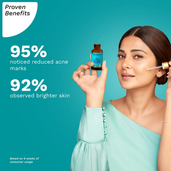 Pilgrim 10% Niacinamide Face Serum - 30ml | For Acne Marks | With 1% Zinck PCA Korean White Lotus | Fades Blemishes & Dark Spots | Controls Oil & Hydrates | Even Skin Tones | Acne Control Serum | Pore-Minimizing | For All Skin Types