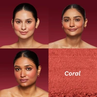 Pilgrim Blush 2-IN-1 Duo Coral Rumba-02, 9g | Dual Shades for a Natural, Buildable Flush of Color, Perfect for Customizing Your Look.