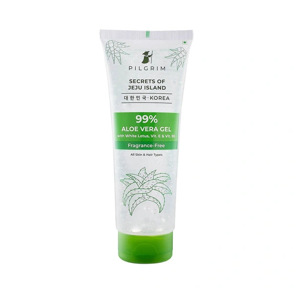 Pilgrim 99% Aloe Vera Gel, 200.0gm | Soothes, Hydrates, and Repairs Skin with a Pure Aloe Vera Formula for Healthy, Nourished Skin.