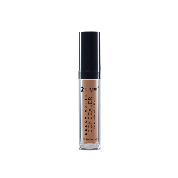 Pilgrim Dream Matte Liquid Concealer Almond � 25, 7.3ml | Full Coverage, Non-Cakey Formula for Brightening Under-Eyes and Spot Concealing.