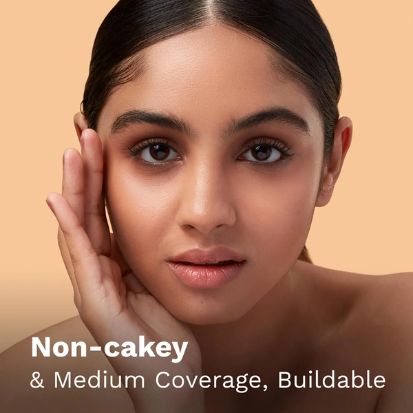 Pilgrim Dream Matte Serum Foundation (223-Warm Sand), 30ml | Matte Finish, Buildable Coverage, and Lightweight Feel for a Flawless Skin Look.