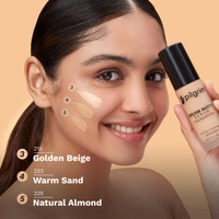 Pilgrim Dream Matte Serum Foundation (223-Warm Sand), 30ml | Matte Finish, Buildable Coverage, and Lightweight Feel for a Flawless Skin Look.