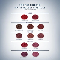 Pilgrim Oh So Creme Bullet Lipstick with Ros� Wine-22 Shade | Silky Matte Finish & Highly Pigmented | Long Lasting & Smooth Glide | Lightweight Formula with French Grape Seed Oil