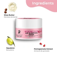 Pilgrim Squalane Bubblegum Lip Sleeping Mask - 8g | With Shea Butter & Pomegranate | Hydrates | Plumps & Lighten | for Soft & Smooth Lips | Nourishing Lips | Sulfate-Free
