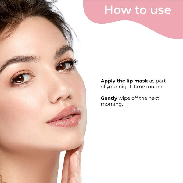 Pilgrim Squalane Bubblegum Lip Sleeping Mask - 8g | With Shea Butter & Pomegranate | Hydrates | Plumps & Lighten | for Soft & Smooth Lips | Nourishing Lips | Sulfate-Free