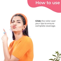 Pilgrim Squalane Strawberry Roll-On Lip Serum - 6ml | With Shea Butter & Pomegranate Extract | Moisturize & Protect Lips | Soft, Smooth & Nourished Lips | For Plump & Soft Lips | Lip Balm with Natural Ingredients