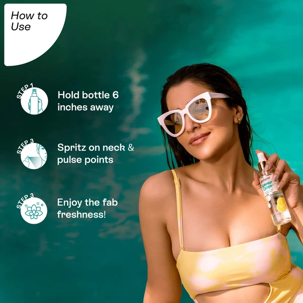 Pilgrim Summer Escape Body Mist - 150 ml | With White Lily & Yuzu Lemon | Long-Lasting Scent | Romance perfume for women | Body Mist for Women | Designed in France