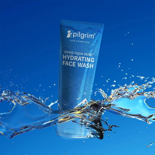 Pilgrim Swiss Aqua Rush Hydrating Face Wash, 100.0ml | Cleanses Gently, Hydrates Deeply, and Leaves Skin Fresh, Soft, and Supple.