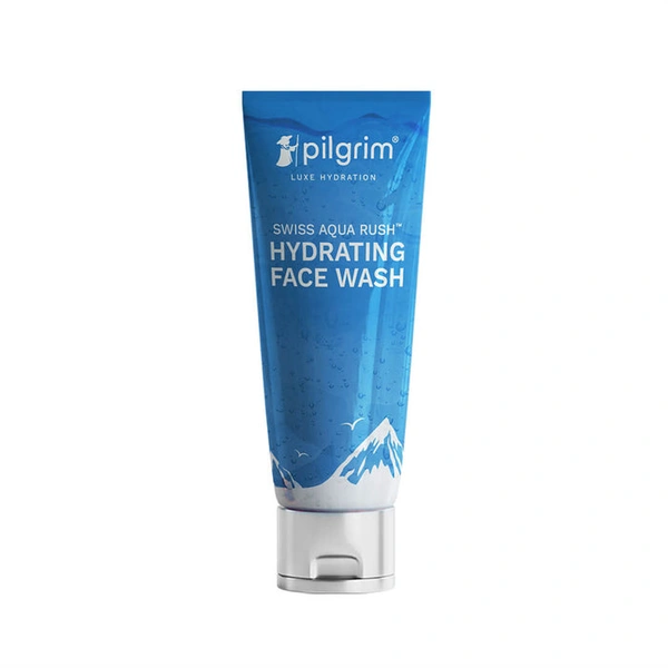 Pilgrim Swiss Aqua Rush Hydrating Face Wash, 100.0ml | Cleanses Gently, Hydrates Deeply, and Leaves Skin Fresh, Soft, and Supple.