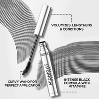 Renee Midnight Mascara 8ml | Volumizing & Lengthening Mascara | Intense Black Lash Definition | Bold, Long-Lasting Lashes | Smudge-Proof Mascara | Darkest Black | Clump-Free | Infused with Vitamin E | Suitable for All Eye Shapes |