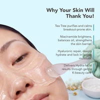 Sara Beuty Hydra Aqua Bomb Facial Kit for Skin Brightening with Hyaluronic Acid & Tea Tree | Deep Hydration, Glow Boost, Salon Style Facial Care Kit