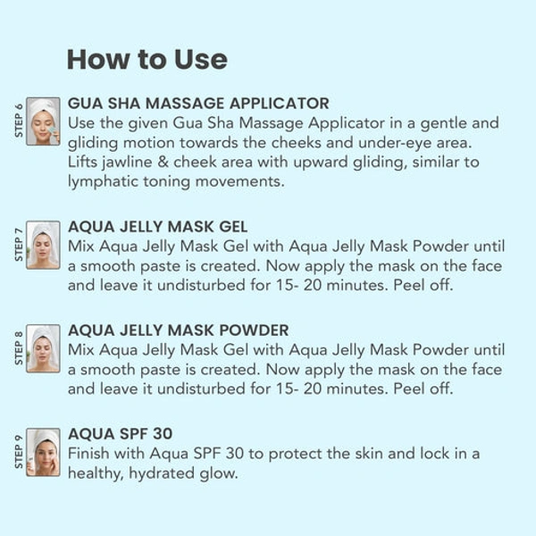 Sara Beuty Hydra Aqua Bomb Facial Kit for Skin Brightening with Hyaluronic Acid & Tea Tree | Deep Hydration, Glow Boost, Salon Style Facial Care Kit