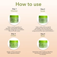 Sara Green Apple 4-Step Fruit Facial Kit | for Brightening & Hydrating Skin | All in 1 ( Cleansing + Scrub + Cream + Mask ) | | Suitable For All Skin Type | 200g