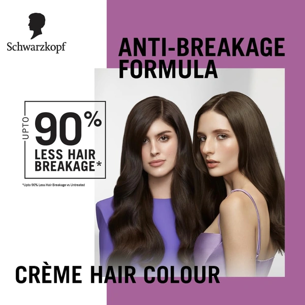 Schwarzkopf Colour Specialist Permanent Hair Colour 100ml| 4.0 Medium Natural Brown Colour with Omegaplex + Hyaluronic Acid | Anti-Breakage Tech | 100% Grey Coverage