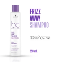 Schwarzkopf Professional Bonacure Frizz Away Shampoo with Babassu Oil | Smooth, Manageable Hair | Frizz Away your Hair | shiny, smooth hair | 250ml