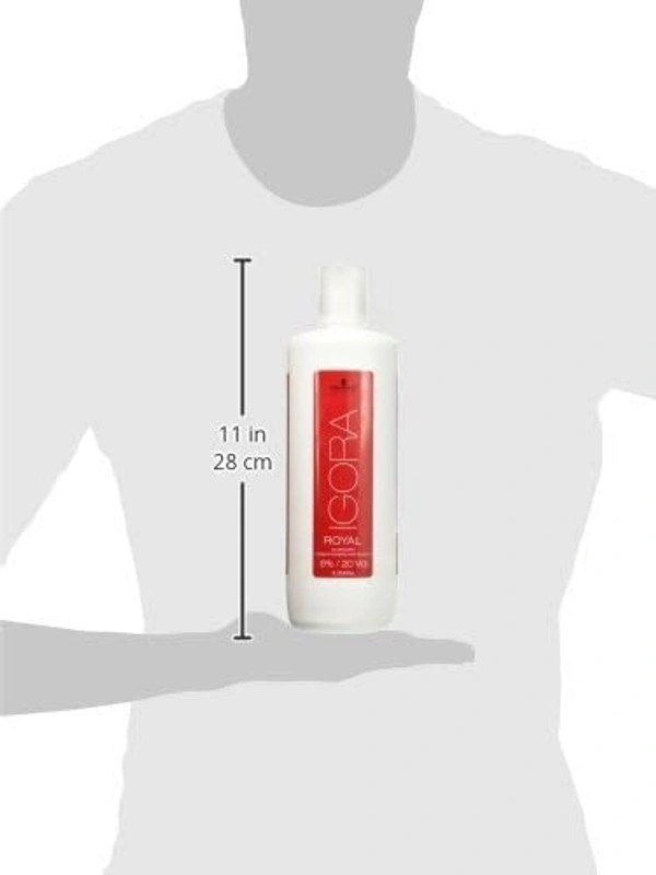 Schwarzkopf Professional Developer 6% 20 Vol 1000ml for Igora Royal| Ideal for Vibrant & Long-Lasting Color | Optimal Lift & Even Results | Salon-Quality Hair Coloring | (Note:By Including Additional Weight charge of Product is 99/-)