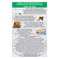 Shagun Gold Organic Indigo Powder 100gm for Hair Growth & Natural Black Hair Colour | 100% Herbal Hair Dye | Chemical-Free Hair Darkening & Conditioning