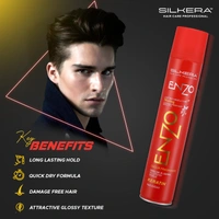 Silkera Professional Silkera Enzo Hair Spray 420ml Red | Keratin Enhanced Long-Lasting Hair Spray | No Greasy Residue | Suitable for All Hair Types | Salon & Home Use