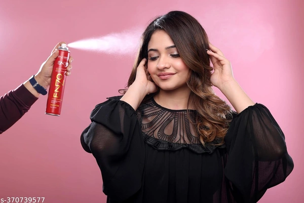 Silkera Professional Silkera Enzo Hair Spray 420ml Red | Keratin Enhanced Long-Lasting Hair Spray | No Greasy Residue | Suitable for All Hair Types | Salon & Home Use