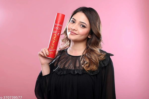 Silkera Professional Silkera Enzo Hair Spray 420ml Red | Keratin Enhanced Long-Lasting Hair Spray | No Greasy Residue | Suitable for All Hair Types | Salon & Home Use