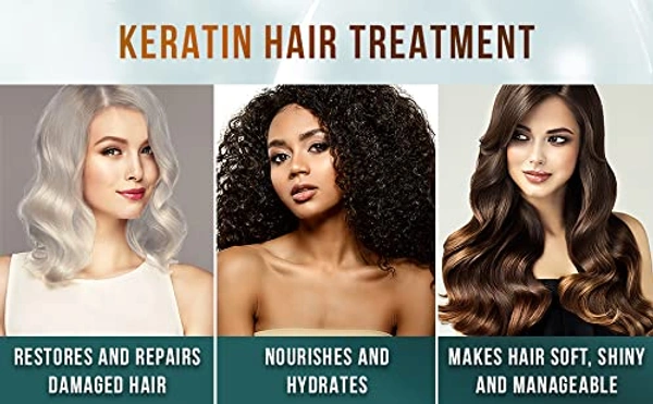 Silkera Professional Keratin Cream Hair Mask 1000ml For Girls & Boys | Moisturizing & Smoothing Treatment for Dry, Damaged, Frizzy Hair