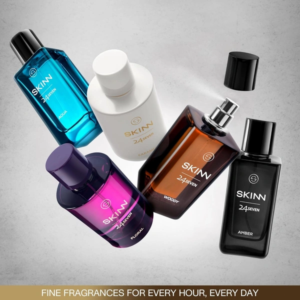 Skinn Titan Skinn 24Seven Caramel Eau De Parfum for Women 100ml | Decadent & Long-Lasting Fragrance | Caramel, Praline & Amber Notes | Ideal for Evening Wear | Premium Perfume for Women