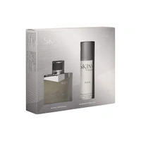 Skinn by Titan Raw EDP & Deo Gift Pack for Men | 50ml Perfume + 75ml Deodorant | Fresh, Woody & Spicy Scent | Long-Lasting Fragrance | Perfect Gift Set for Men