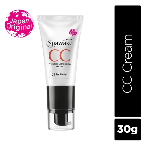 Spawake CC Cream 30g | With SPF 32Pa++ | Anti Pollution Protection | Natural Finish | Suitable For Light to Medium Skin Tone | Lightweight coverage | for All Skin Types | 01 Light Beige