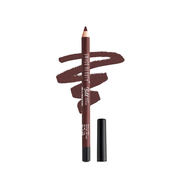 Swiss Beauty Bold Matte Lip Liner 1.6g | Dark Chocolate 12 | Moisturises Lips