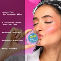 Swiss Beauty CRAZE Blush pH-Lease, Tiny Shimmer Particles for Dewy Glow | Enriched with Macadamia Oil & Olive Oil | Hydrating, Long-Lasting & Lightweight Blush