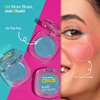 Swiss Beauty CRAZE Blush pH-Lease, Tiny Shimmer Particles for Dewy Glow | Enriched with Macadamia Oil & Olive Oil | Hydrating, Long-Lasting & Lightweight Blush