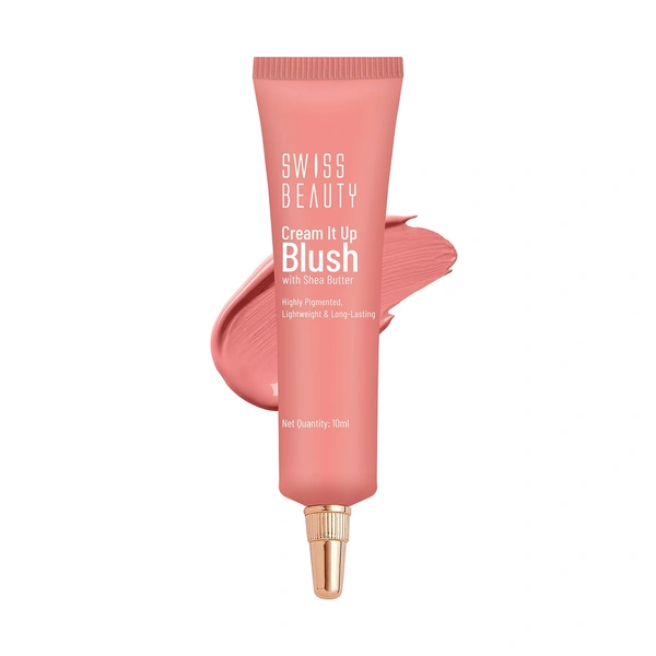 Swiss Beauty Cream It Up Blusher 10ml, Cheeky Peach 03