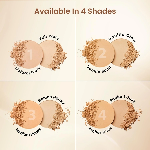 Swiss Beauty Double Duty Compact Powder 18g, Shade 03 Medium Honey / Golden Honey | 2-in-1 Day to Night Compact | Buildable Coverage | With Vitamin E & Hyaluronic Acid