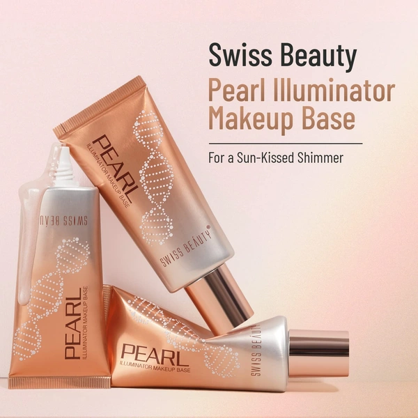 Swiss Beauty Foundation Silver Pink Pearl Illuminator Liquid | Lightweight, Blendable & Long-Lasting | Multi-Use Highlighter for a Radiant | Dewy & Luminous Glow