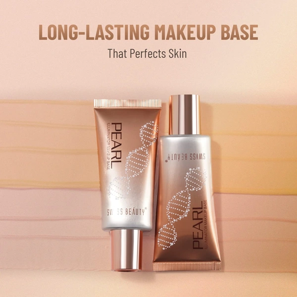 Swiss Beauty Foundation Silver Pink Pearl Illuminator Liquid | Lightweight, Blendable & Long-Lasting | Multi-Use Highlighter for a Radiant | Dewy & Luminous Glow