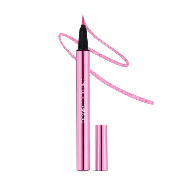 Swiss Beauty Glamour Pink Pencil Eye Sparkle Sketch Eyeliner | Waterproof, Smudge-Proof, Quick-Drying | Intense Glittery Pink Finish for Long-Lasting, Bold Eye Looks