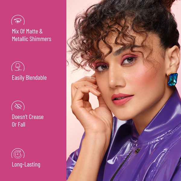 Swiss Beauty HD Professional 40 Pigmented Colors Eyeshadow Palette 48g | Versatile Look | Creative Eye Looks | Long Lasting Easily Blendable | Shade - 03