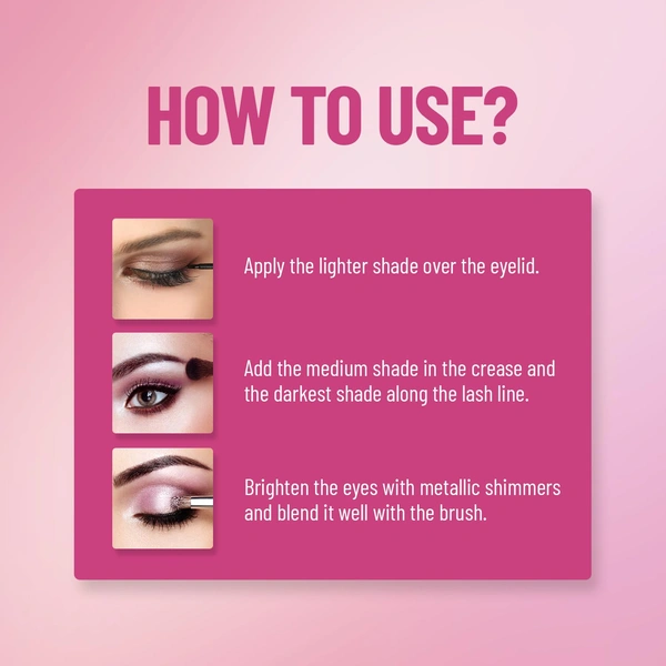 Swiss Beauty HD Professional 40 Pigmented Colors Eyeshadow Palette 48g | Versatile Look | Creative Eye Looks | Long Lasting Easily Blendable | Shade - 03