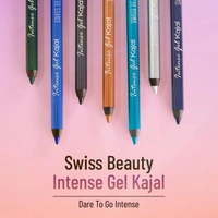 Swiss Beauty Intense Gel Kajal Turquoise 1.2g | Long-Lasting | Eye Makeup
