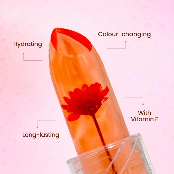 Swiss Beauty Jelly Bloom pH Lip Balm 3.6g with Coral Kiss Shade | Colour-Changing Tint | Hydrating & Vegan Lip Care | Vitamin E, Paraben-Free & Cruelty-Free