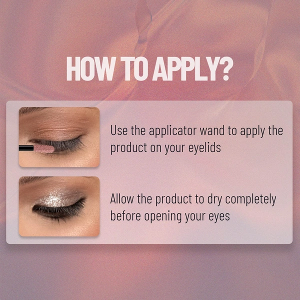 Swiss Beauty Metallic Liquid Eyeshadow 3ml | Intense Metallic Shine | High Pigmentation | Quick-Drying Formula | Long Lasting | Shade - 02