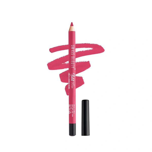 Swiss Beauty Pink Crush Shade Bold Matt Lip Liner | Fuller lip effect | Long-lasting & Creamy Formula | Lightweight | Easy to blend & Matte Finish
