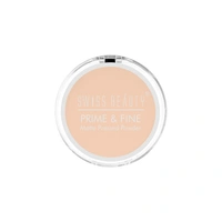 Swiss Beauty Compact Powder Prime & Fine Pressed 8g
( 03 Nude Beige ) Oil-free look | With SPF 15 | Medium coverage | Matte finish | Water-resistant - 1